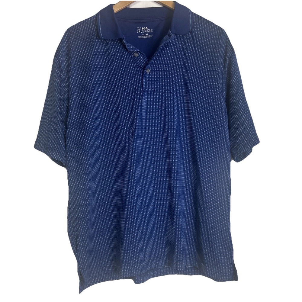 PGA Tour Men's Polo Size XL/XG Navy Blue
